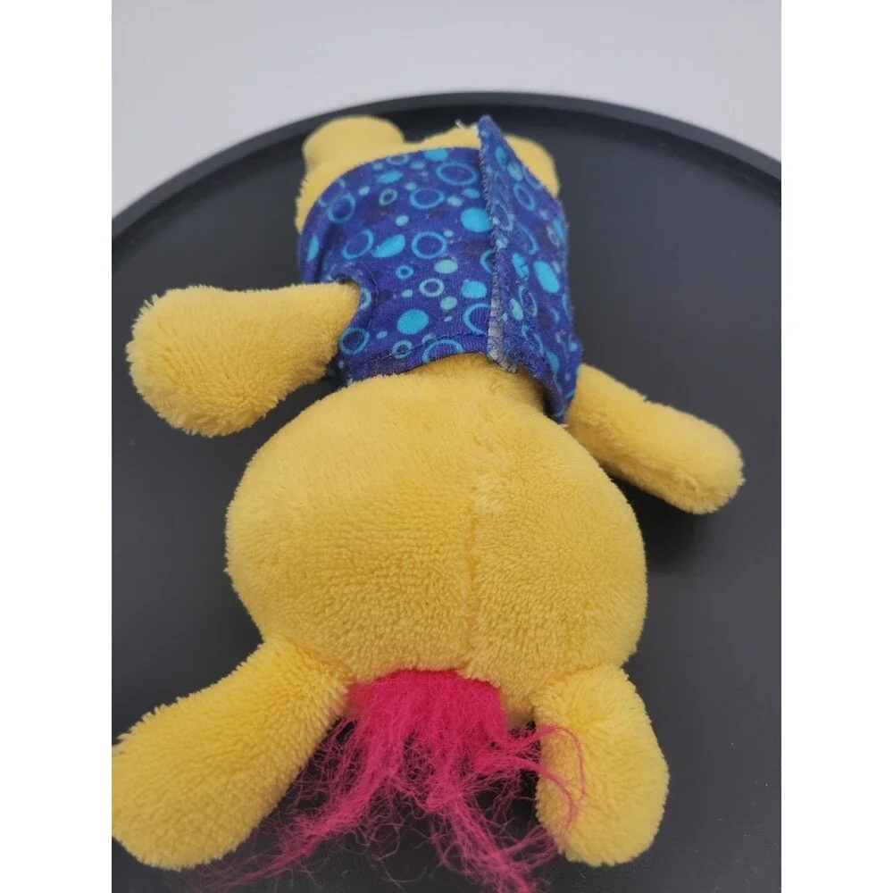 2010 Sing a Ma Jigs Plush Toy Fisher Price 10” Yellow W/ Blue Shirt Working